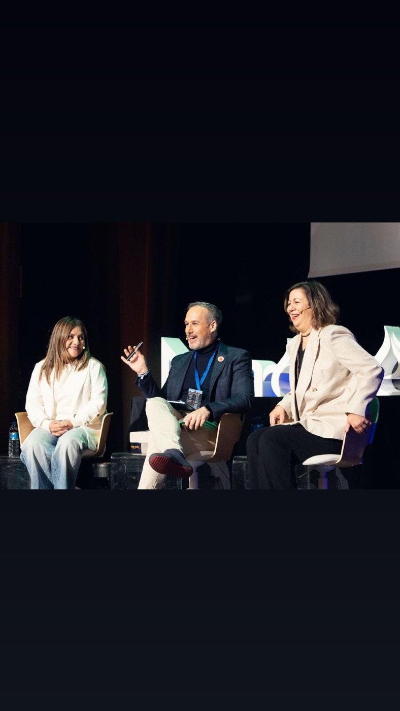 Fundadores de Nimbo en el panel del evento